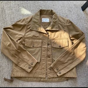 REI oversized cropped chore coat